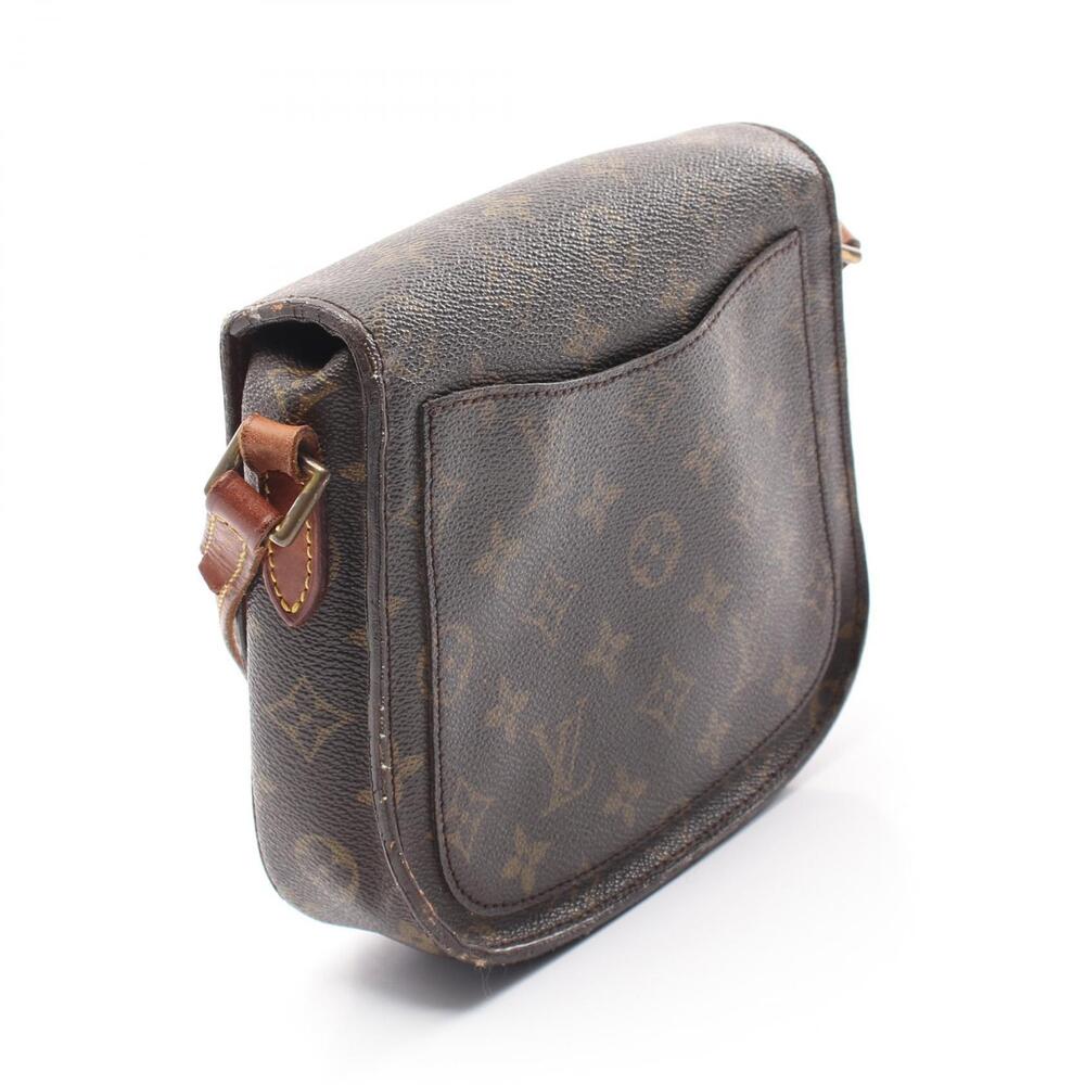 Louis Vuitton Shoulder Cloud Brown Monogram Leather Canvas Bag Saint